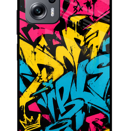 Graffiti Vibe Redmi K50i Glass Case