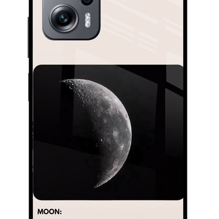 Moon Phase Redmi K50i Glass Case
