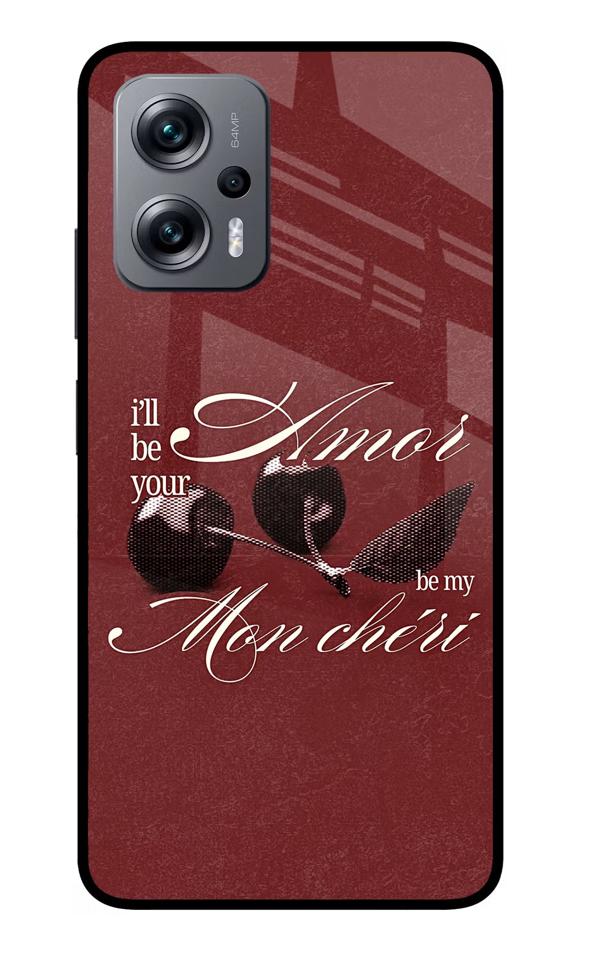 Velvet Cherry Redmi K50i Glass Case