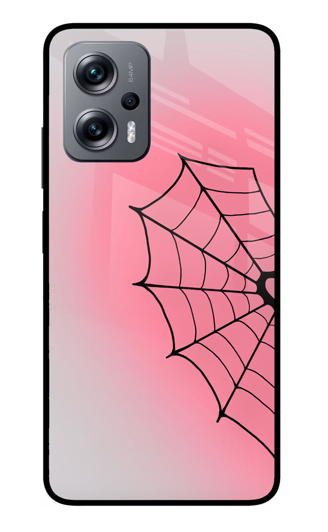 Pink Web Redmi K50i Glass Case