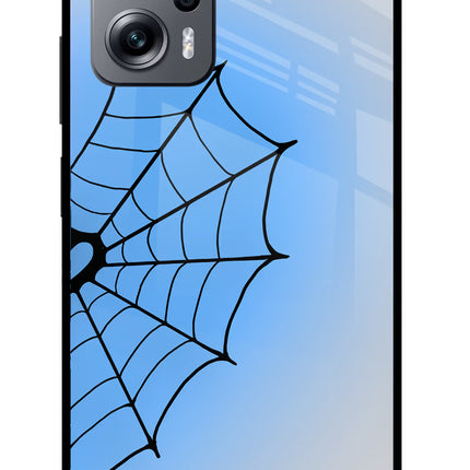 Blue Web Redmi K50i Glass Case
