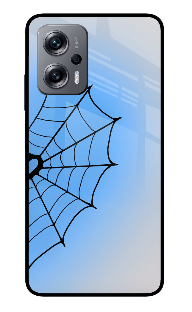 Blue Web Redmi K50i Glass Case