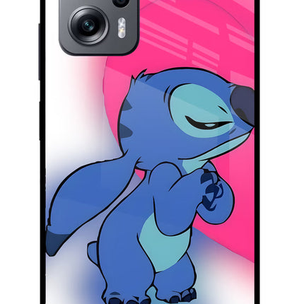 Stitch Hug Redmi K50i Glass Case