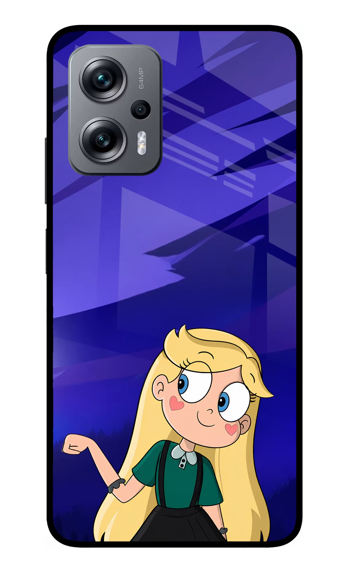 Star Glow Redmi K50i Glass Case