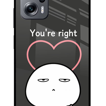 You're Right Redmi K50i Glass Case