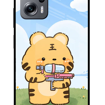 Tiger Treat Redmi K50i Glass Case