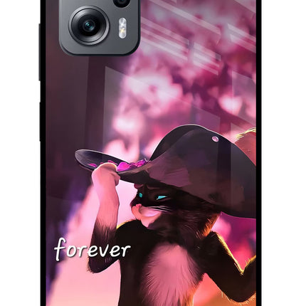 Forever Cat Redmi K50i Glass Case