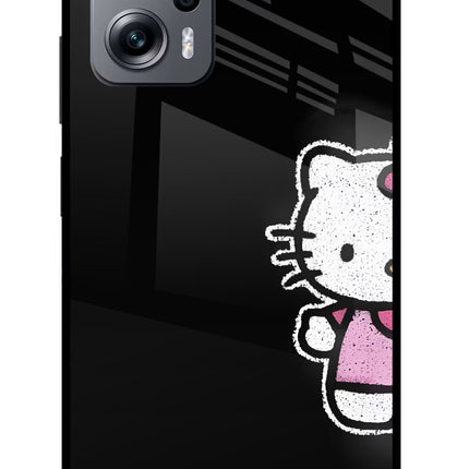 Kitty Charm Redmi K50i Glass Case