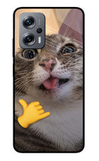 Silly Cat Call Redmi K50i Glass Case