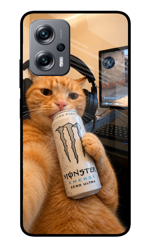 Gamer Cat Energy Redmi K50i Glass Case