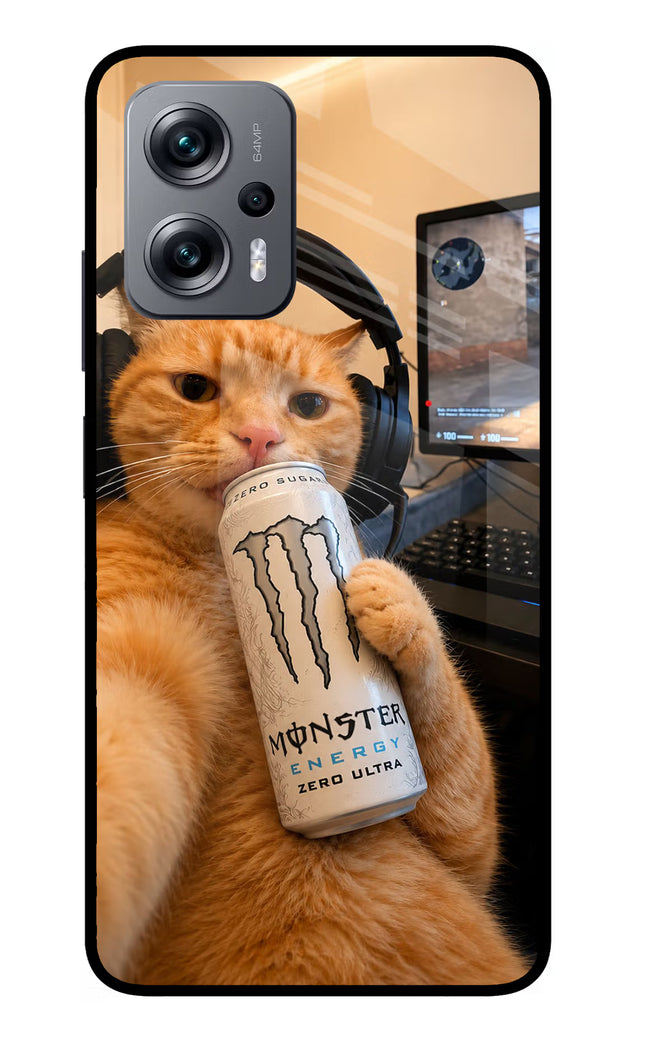 Gamer Cat Energy Redmi K50i Glass Case