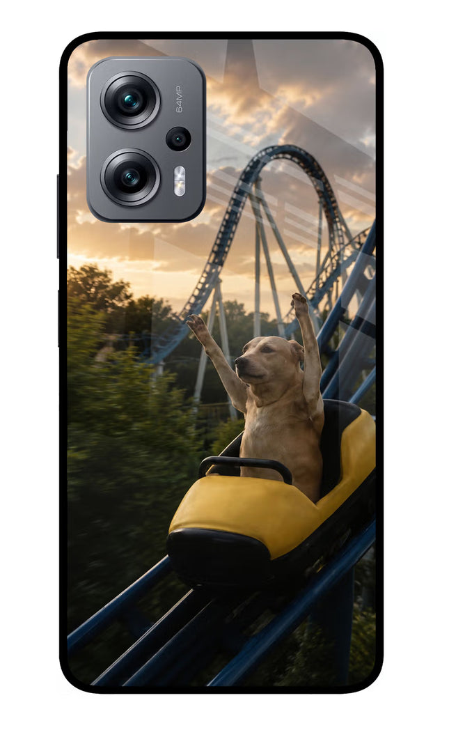 Rollercoaster Dog Redmi K50i Glass Case