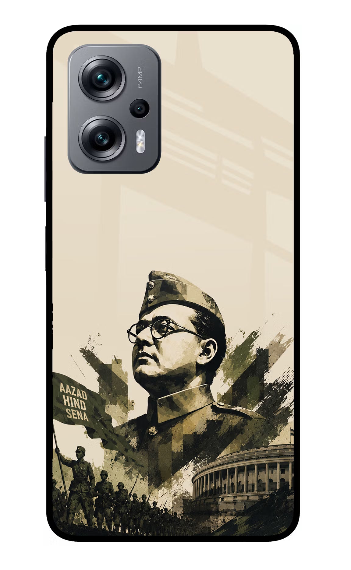 Netaji Rising Redmi K50i Glass Case