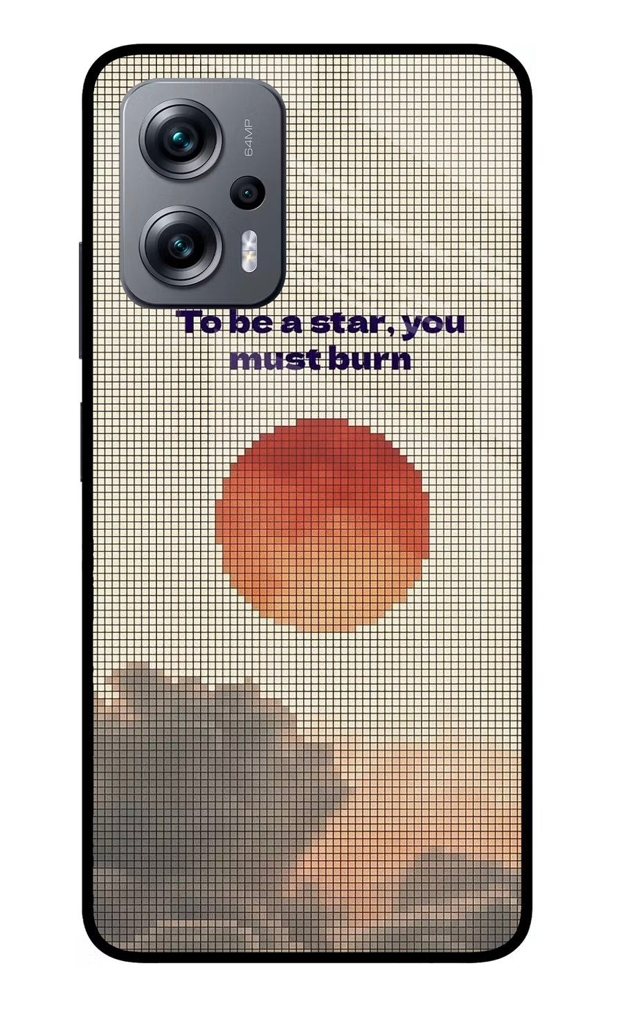 Pixel Sun Redmi K50i Back Cover, Glass case