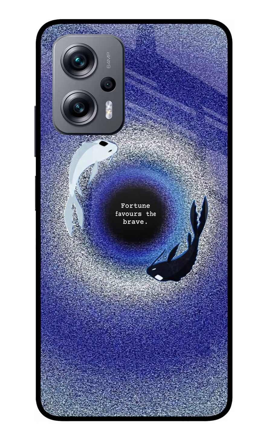 Dark Koi Redmi K50i Back Cover, Glass case