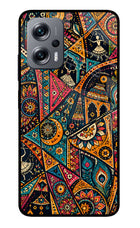 Folk Print Redmi K50i Glass Case