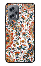 White Mayura Redmi K50i Glass Case