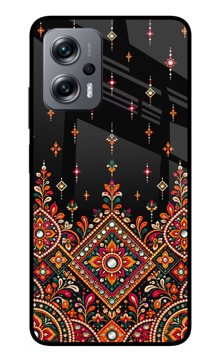 Noir Mehfil Redmi K50i Back Cover, Glass case
