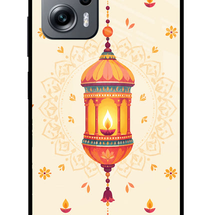 Golden Lantern Redmi K50i Glass Case