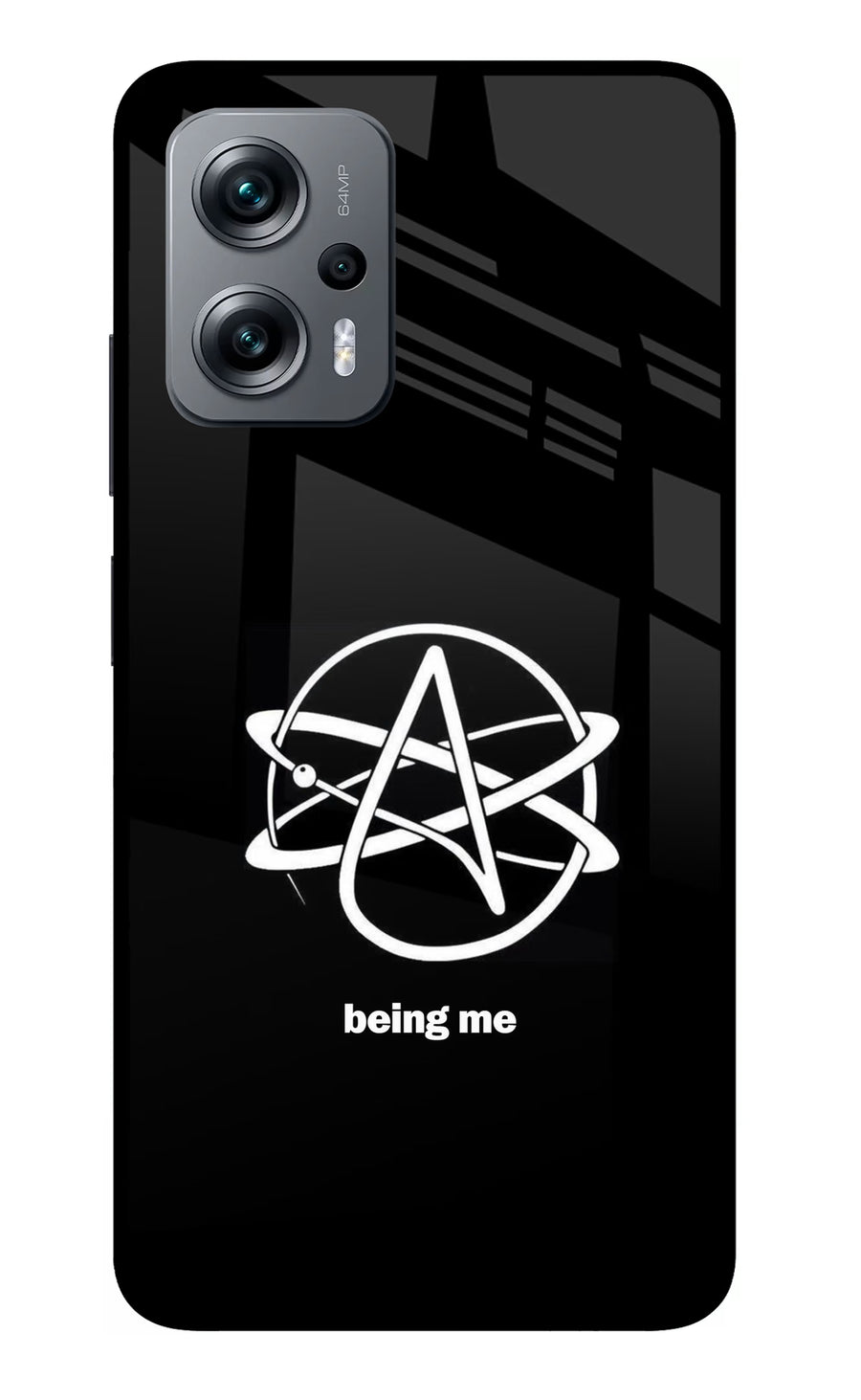 Atheist Symbol Redmi K50i Back Cover, Glass case