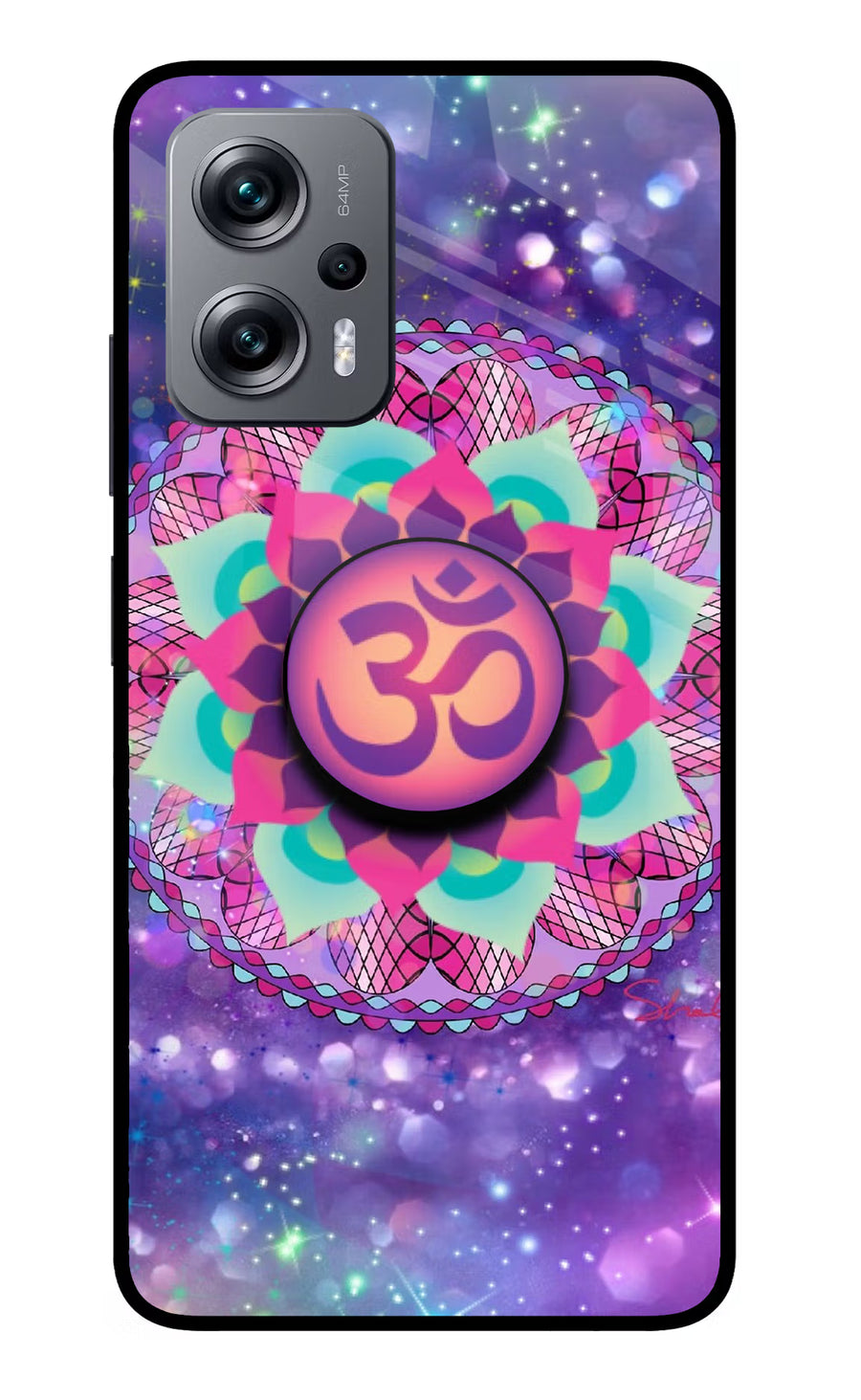 Om Purple Redmi K50i Pop Case, Glass case