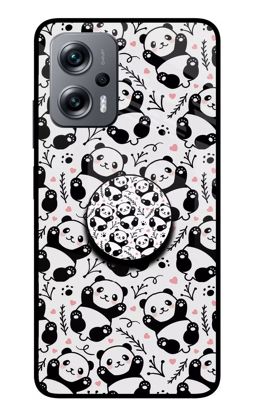 Cute Panda Redmi K50i Pop Case, Glass case