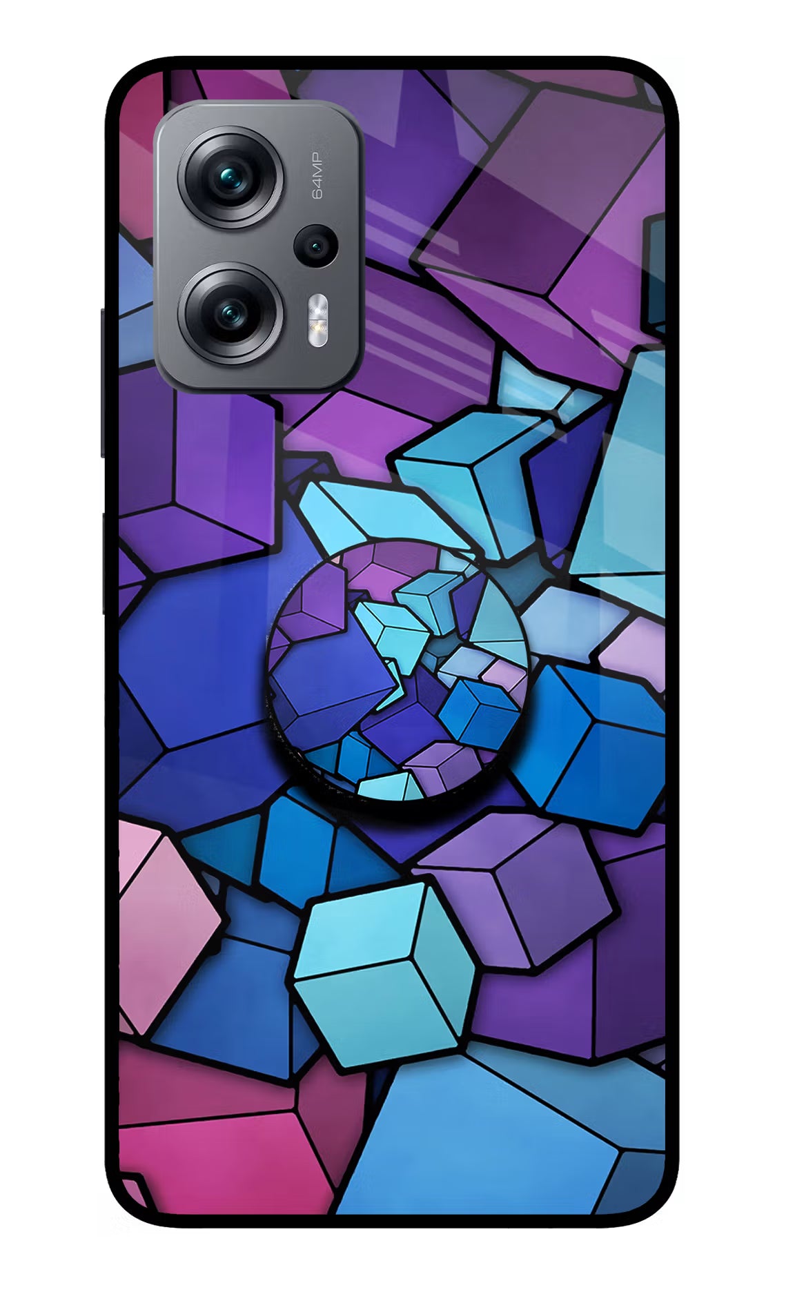Cubic Abstract Redmi K50i Pop Case by Casekaro