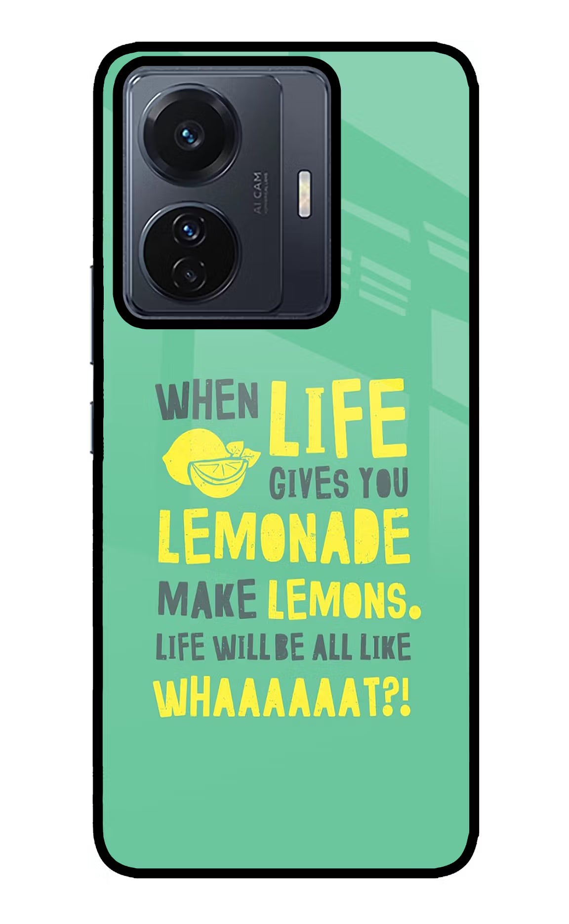 Quote Vivo T1 Pro 5G Glass Case Back Cover by Casekaro