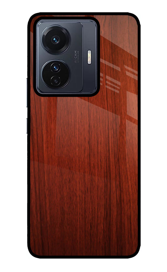 Wooden Plain Pattern Vivo T1 Pro 5G Glass Case