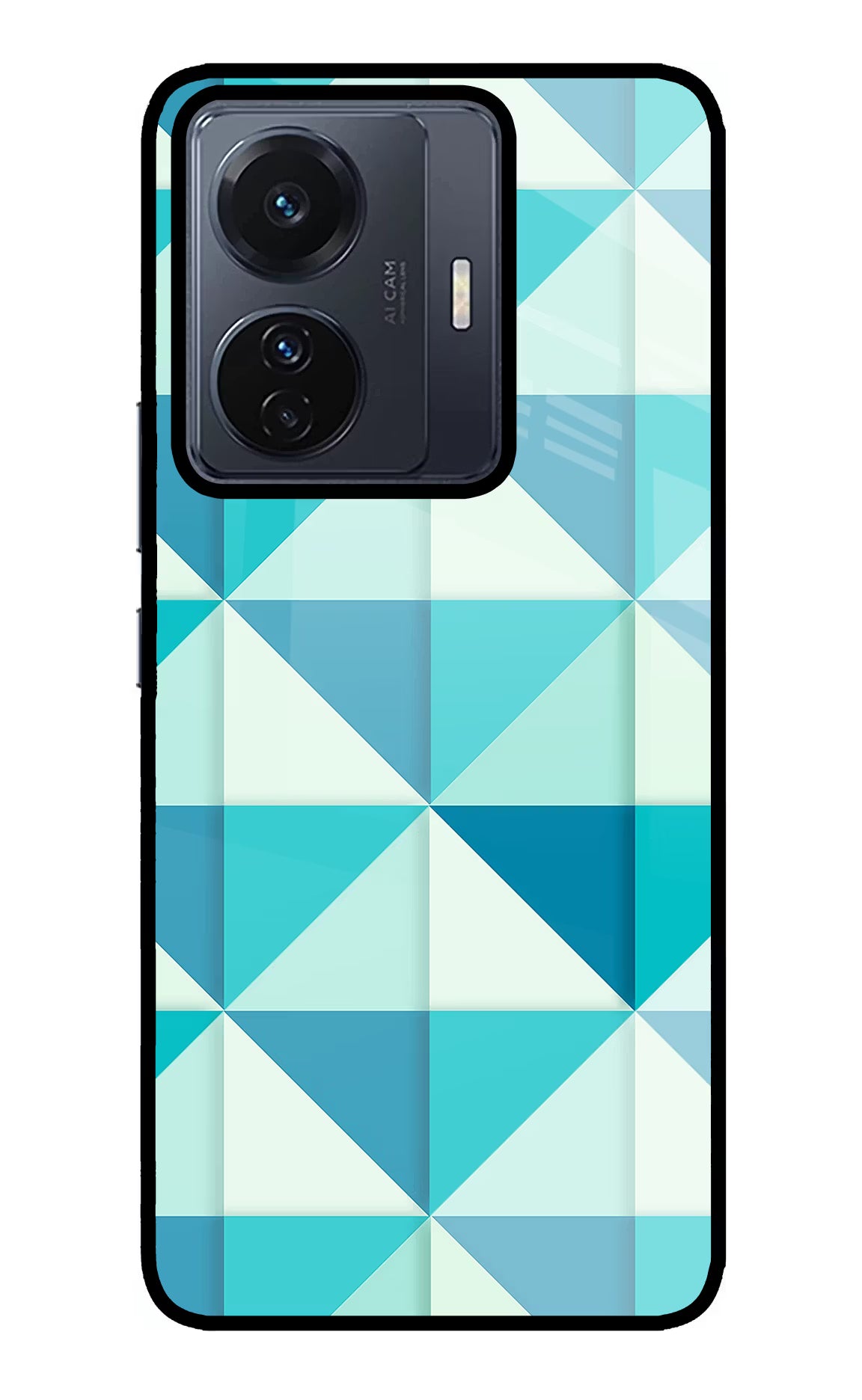 Abstract Vivo T1 Pro 5G Glass Case Back Cover by Casekaro