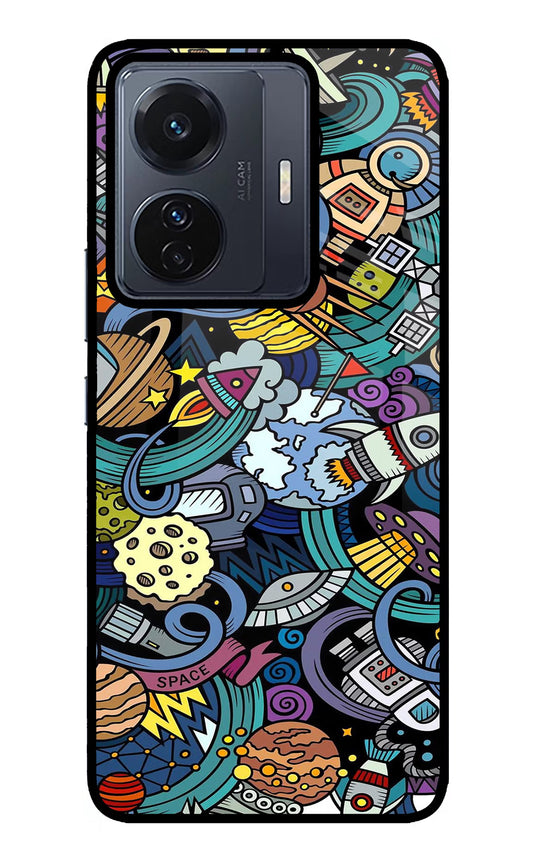 Space Abstract Vivo T1 Pro 5G Glass Case