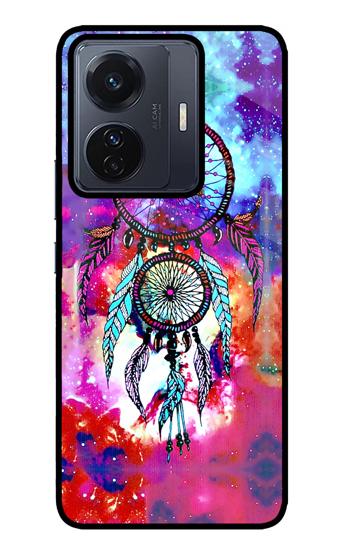 Dream Catcher Abstract Vivo T1 Pro 5G Glass Case Back Cover by Casekaro