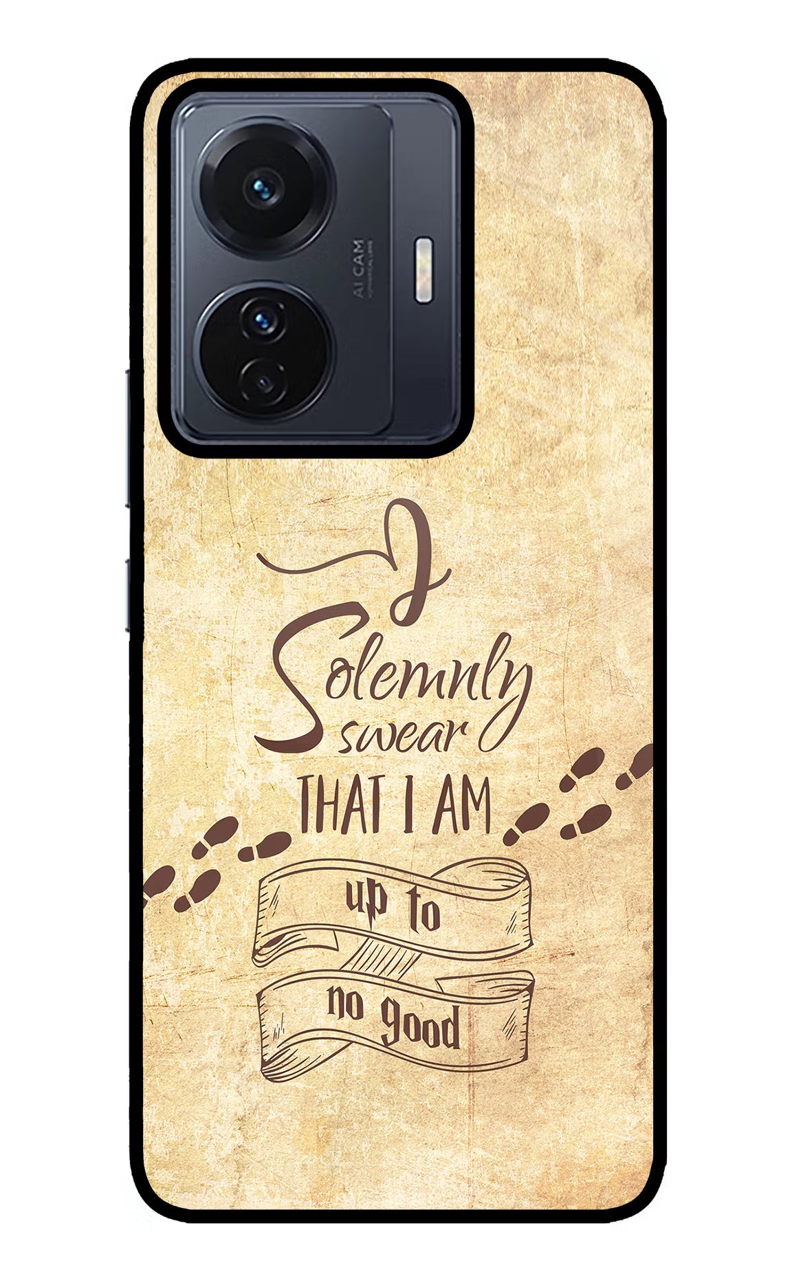 I Solemnly swear that i up to no good Vivo T1 Pro 5G Glass Case