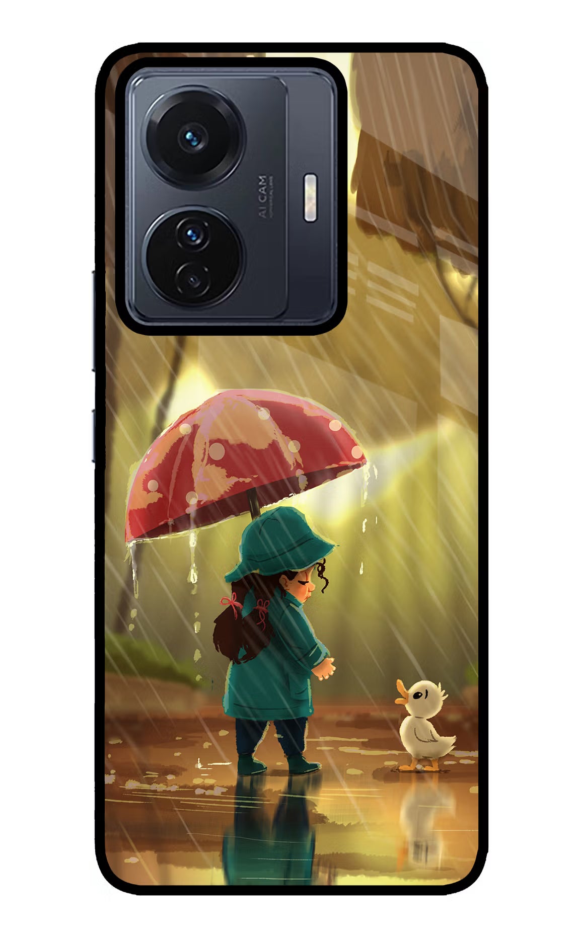 Rainy Day Vivo T1 Pro 5G Glass Case Back Cover by Casekaro
