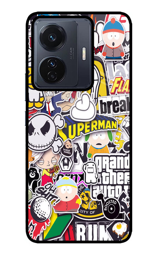 Sticker Bomb Vivo T1 Pro 5G Glass Case