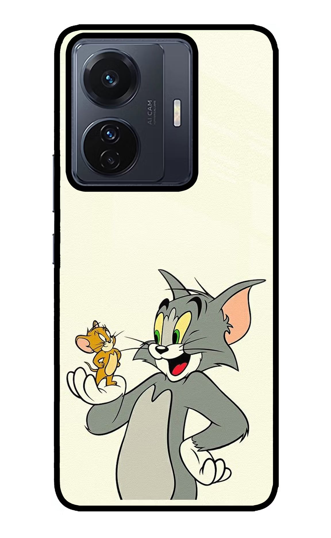 Tom & Jerry Vivo T1 Pro 5G Glass Case Back Cover by Casekaro