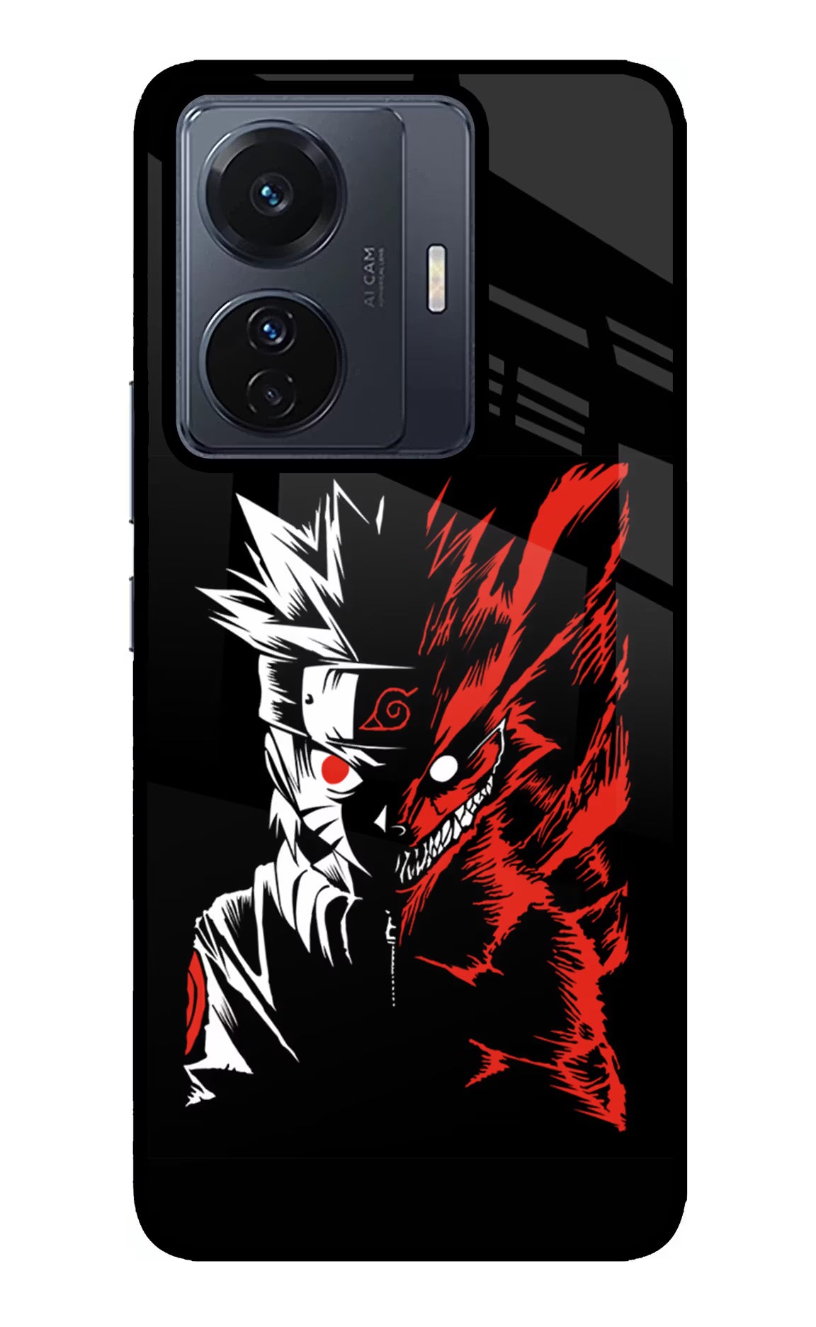 Naruto Two Face Vivo T1 Pro 5G Glass Case