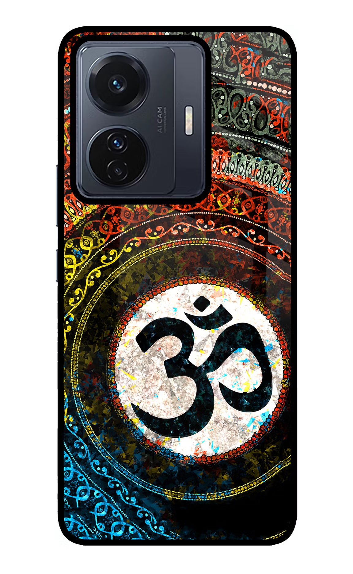 Om Cultural Vivo T1 Pro 5G Glass Case Back Cover by Casekaro