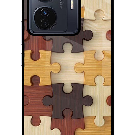 Wooden Puzzle Vivo T1 Pro 5G Glass Case