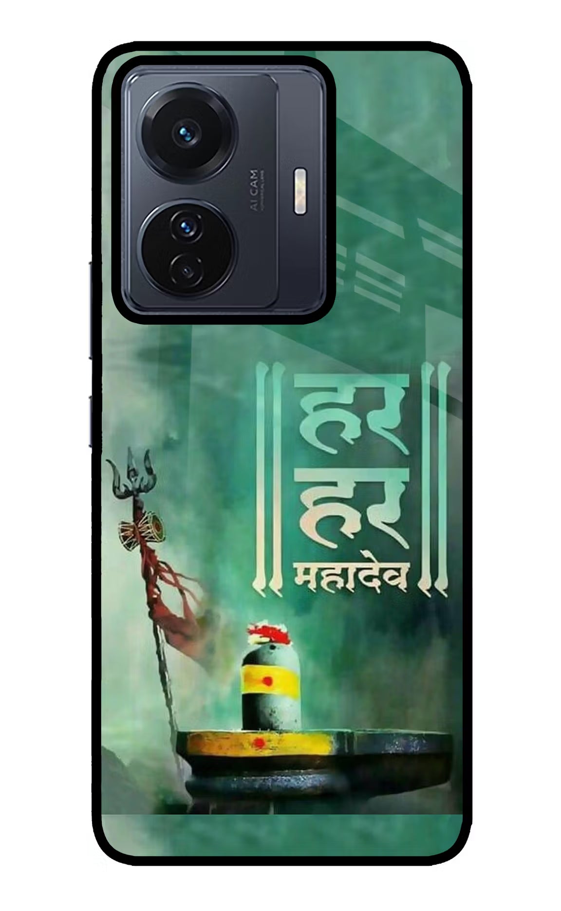 Har Har Mahadev Shivling Vivo T1 Pro 5G Glass Case