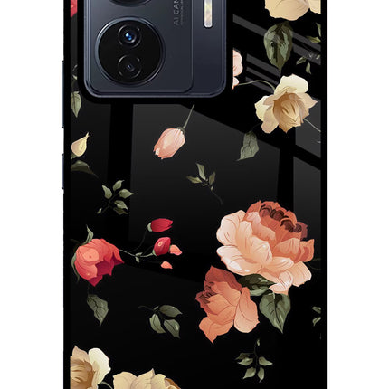 Flowers Vivo T1 Pro 5G Glass Case