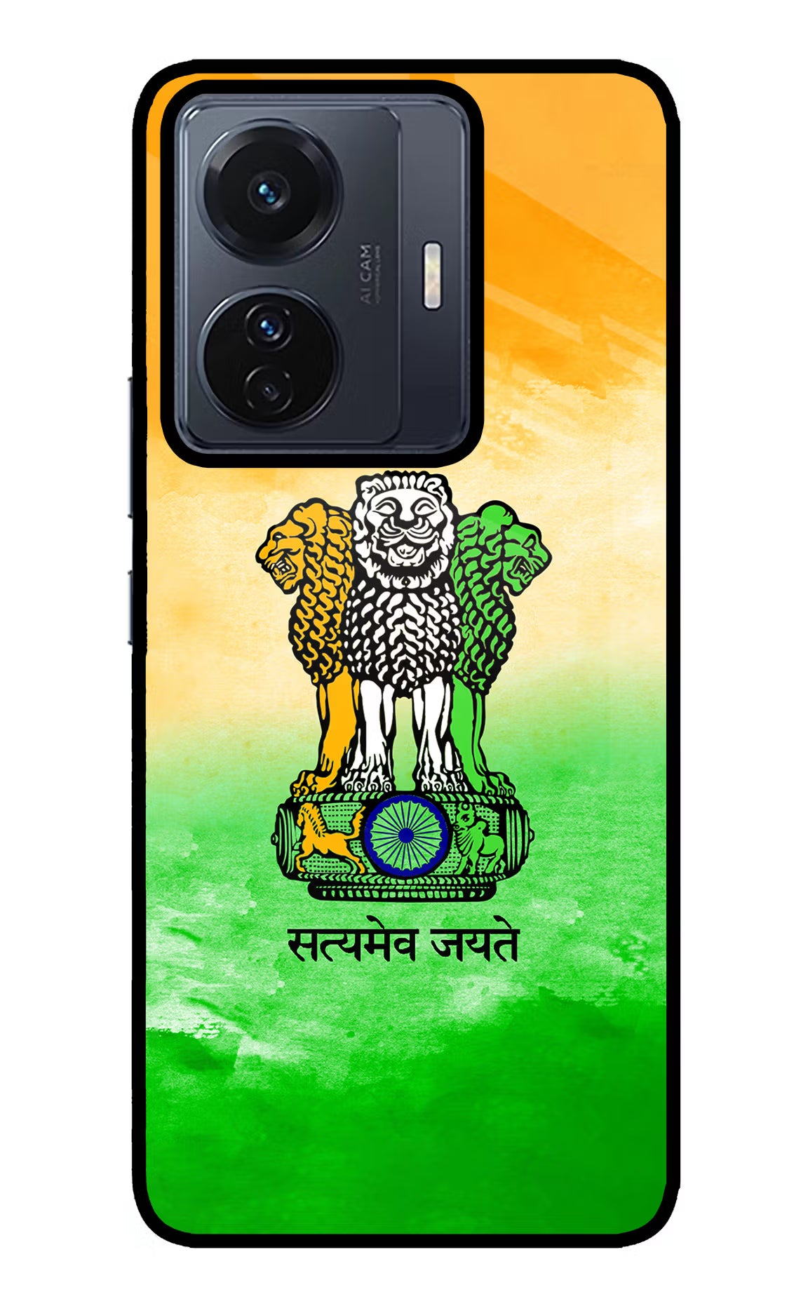 Satyamev Jayate Flag Vivo T1 Pro 5G Glass Case