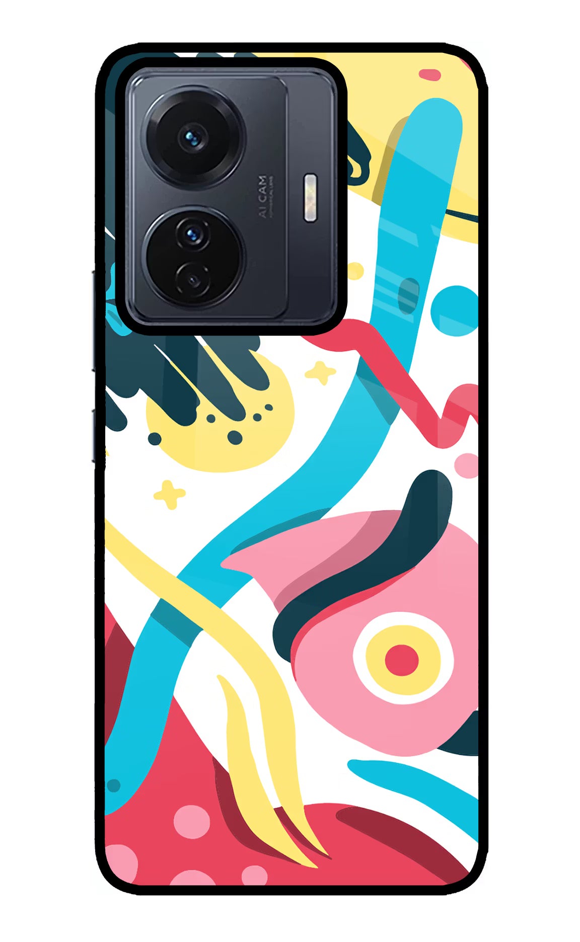 Trippy Vivo T1 Pro 5G Glass Case Back Cover by Casekaro