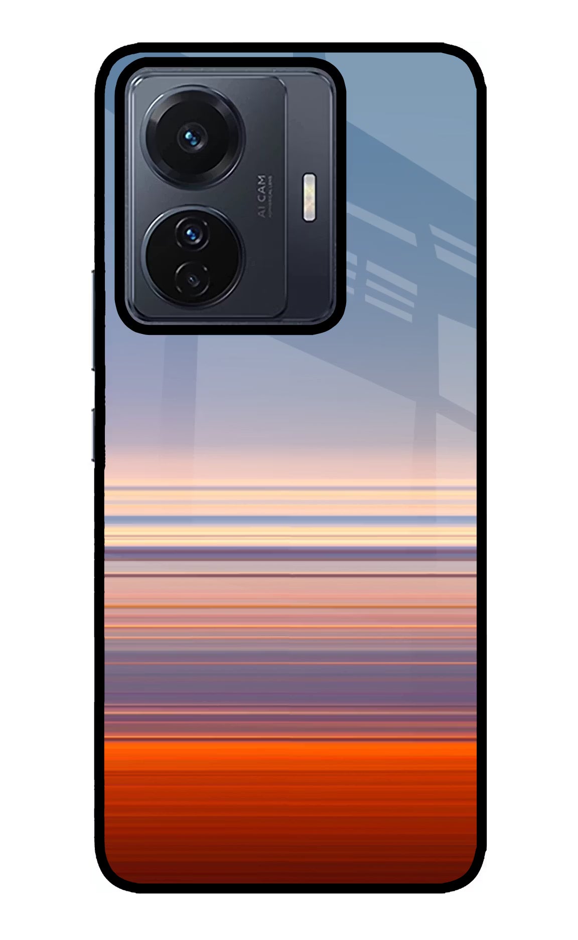 Morning Colors Vivo T1 Pro 5G Glass Case Back Cover by Casekaro