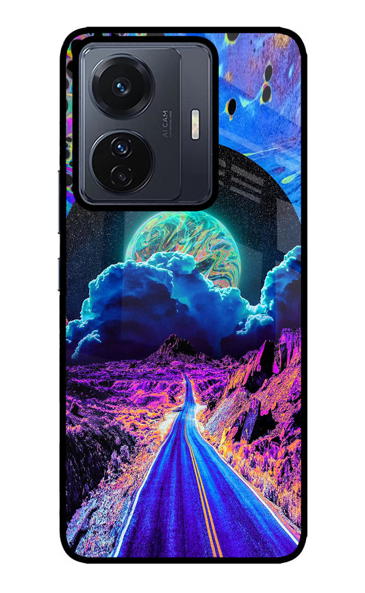 Psychedelic Painting Vivo T1 Pro 5G Glass Case