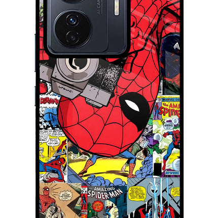 Spider Man Vivo T1 Pro 5G Glass Case Back Cover by Casekaro