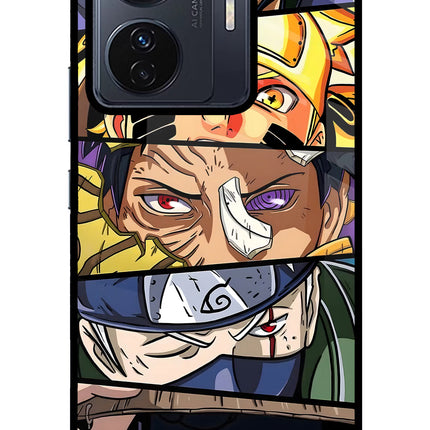Naruto Character Vivo T1 Pro 5G Glass Case Back Cover by Casekaro