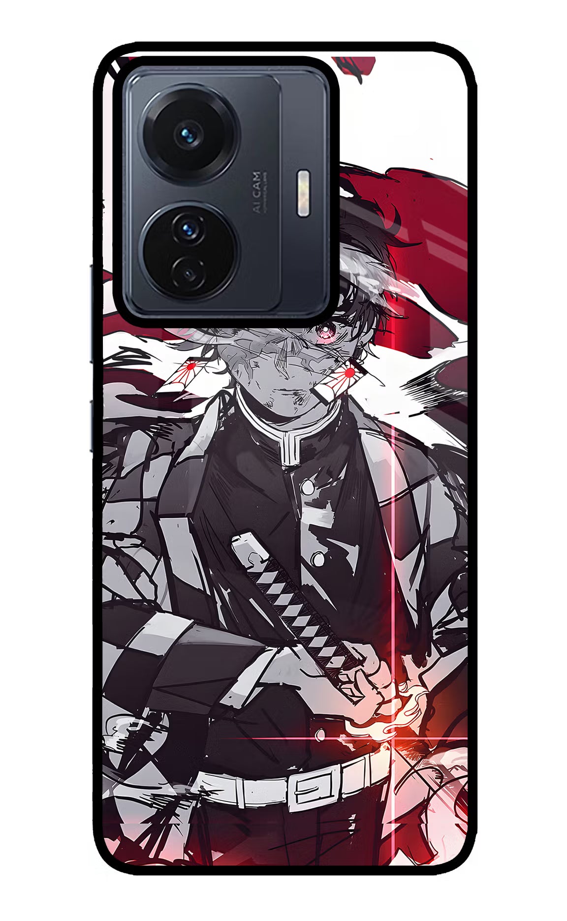 Demon Slayer Vivo T1 Pro 5G Glass Case Back Cover by Casekaro