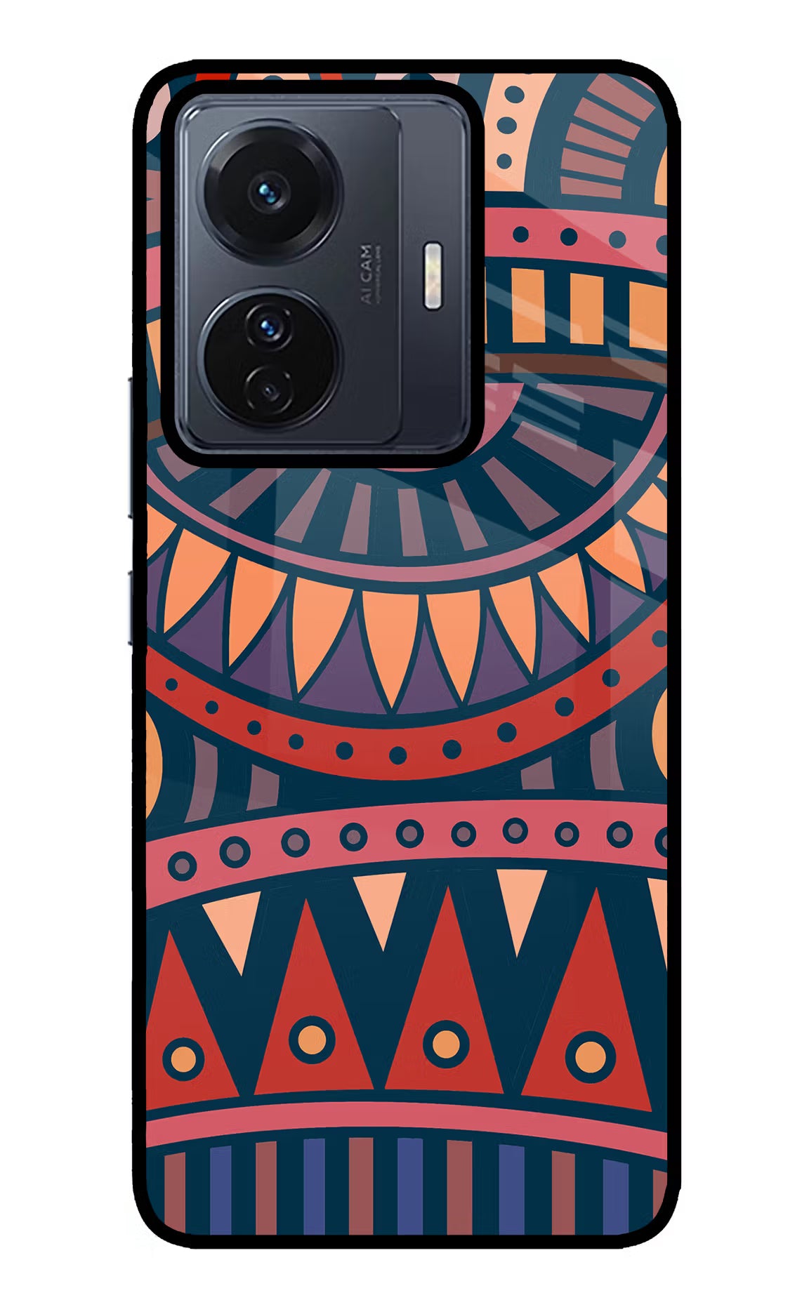 African Culture Design Vivo T1 Pro 5G Glass Case