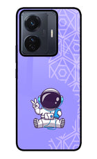 Cute Astronaut Chilling Vivo T1 Pro 5G Glass Case